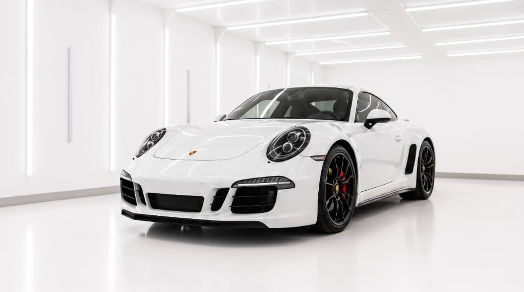 Pristine White Porsche 911